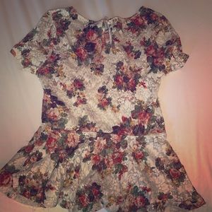 Forever 21 floral lace top